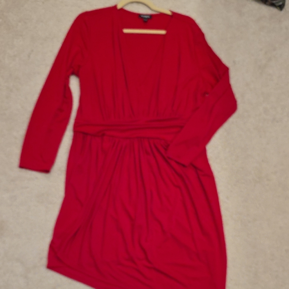 Rouched Wrap Hot Pink Express Dress